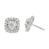 Halo Diamond Stud Earrings