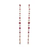 Ruby Diamond Drop Earrings