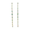 Emerald Diamond Drop Earrings