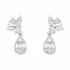Teardrop Diamond Stud Earrings