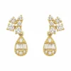 Teardrop Diamond Stud Earrings