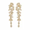 Diamond Cluster Dangle Earrings