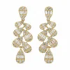Diamond Cluster Dangle Earrings