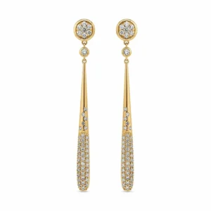 Diamond Drop Dangle Earrings