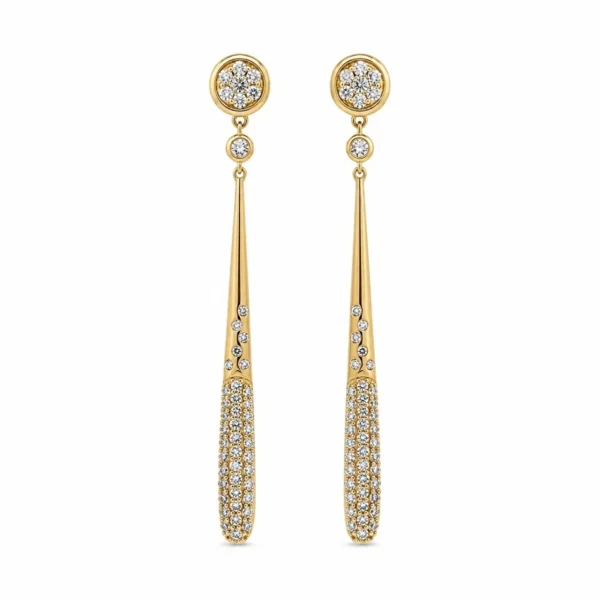 Diamond Drop Dangle Earrings