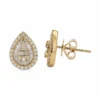 Pear Diamond Stud Earrings