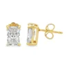 Radiant Diamond Stud Earrings