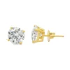 Round Diamond Stud Earrings