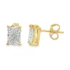 Radiant Diamond Stud Earrings