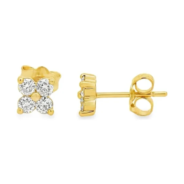 Four Stone Diamond Earrings