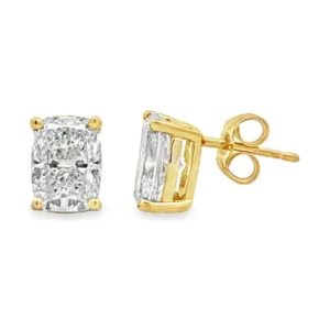 Cushion Cut Stud Earrings
