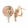 Concentric Circle Diamond Earrings