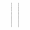 Diamond Linear Dangle Earrings