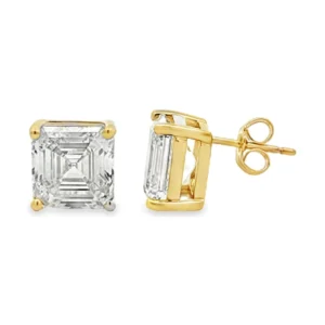 Asscher Cut Diamond Earrings
