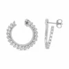 Marquise Diamond Hoop Earrings