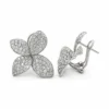 Floral Diamond Stud Earrings