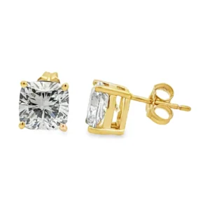 Cushion Cut Stud Earrings