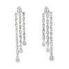 Diamond Tassel Dangle Earrings