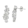 Cluster Diamond Drop Earrings