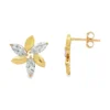 Floral Marquise Diamond Earrings