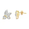 Cluster Diamond Stud Earrings