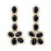 Sapphire Halo Drop Earrings