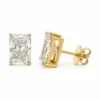 Radiant Diamond Stud Earrings
