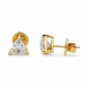 Trillion Diamond Stud Earrings
