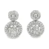 Double Halo Diamond Earrings