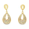 Teardrop Diamond Dangle Earrings