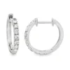 Diamond Hoop Earrings