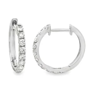 Diamond Hoop Earrings