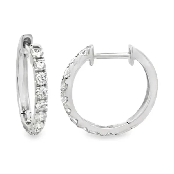 Diamond Hoop Earrings