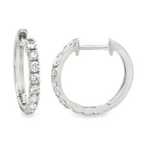 Diamond Hoop Earrings