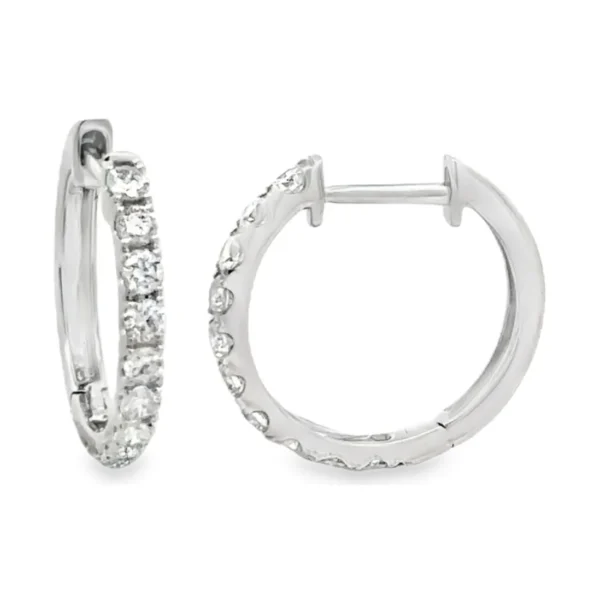 Diamond Hoop Earrings