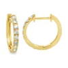 Diamond Hoop Earrings