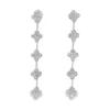 Clover Diamond Dangle Earrings