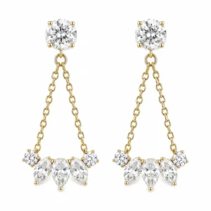 Cluster Drop Earrings