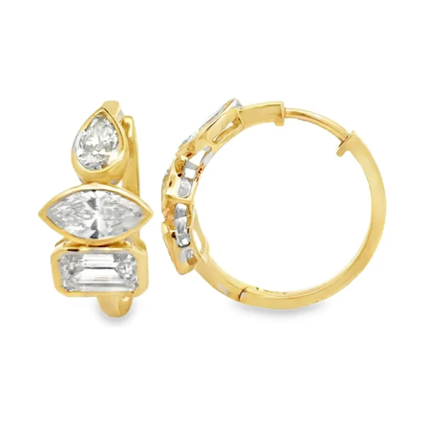 Multi Shape Hoop Earrings