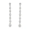 Diamond Linear Dangle Earrings