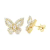 Butterfly Diamond Stud Earrings