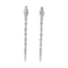 Diamond Snake Drop Earrings