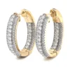 Diamond Hoop Earrings