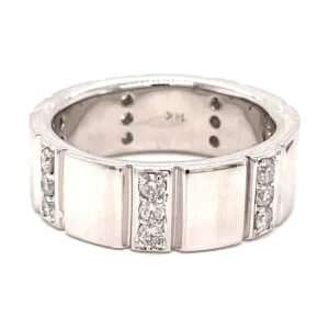 Diamond Bar Band Ring