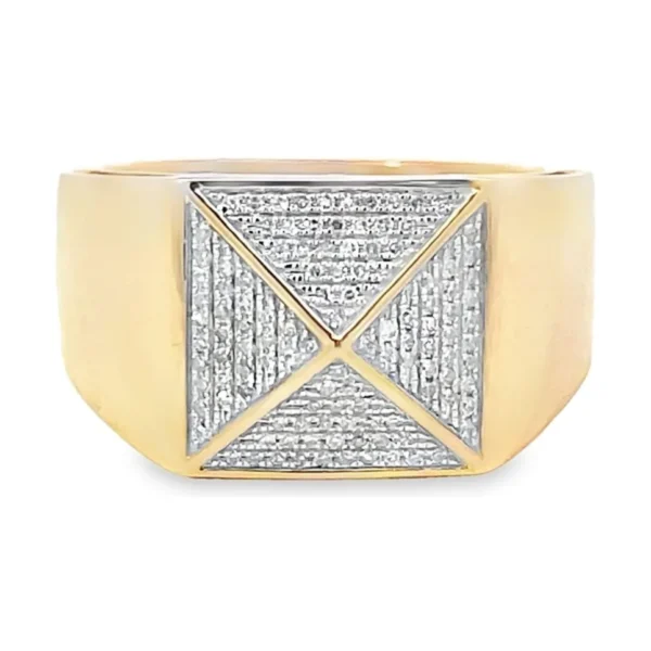 Pyramid Diamond Men’s Ring