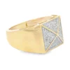 Pyramid Diamond Men’s Ring