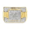 Square Cluster Diamond Ring
