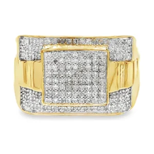 Square Cluster Diamond Ring