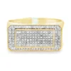 Diamond Cluster Signet Ring