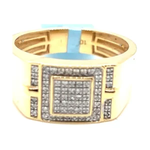 Square Diamond Band Ring
